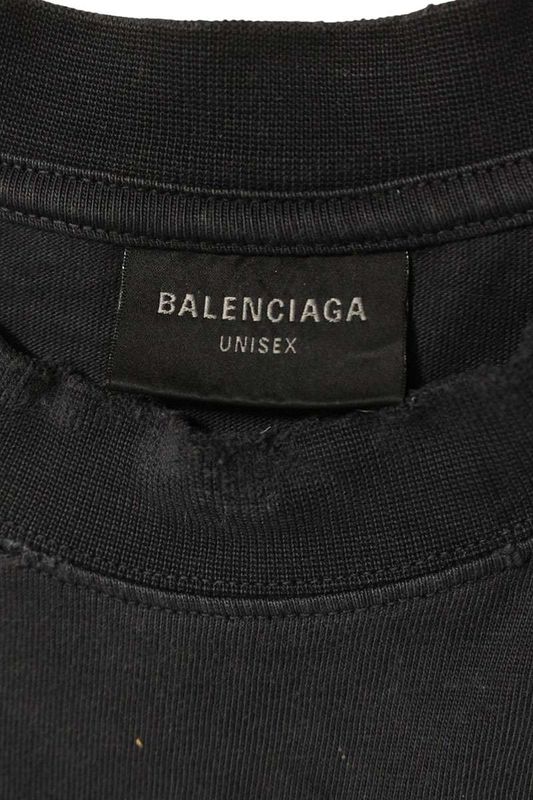 Balenciaga 24AW 764235 Tqvr9 Vintage Finish Statue Of Liberty Print T-shirt