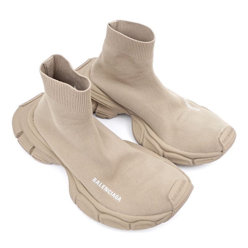 Balenciaga 3XL Knit Socks Sneakers - 758483 Beige Size 27.5 Men's Shoes