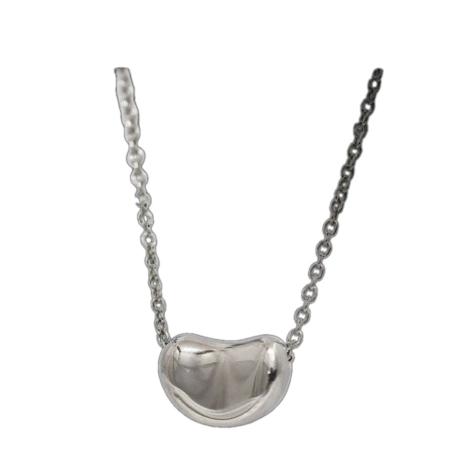 Tiffany & Co Bean Necklace Silver Elsa Peretti Polished