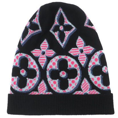 Louis Vuitton M73898 Bonnet Giant Pop Monogram 100% Wool Beanie Knit Cap Knit