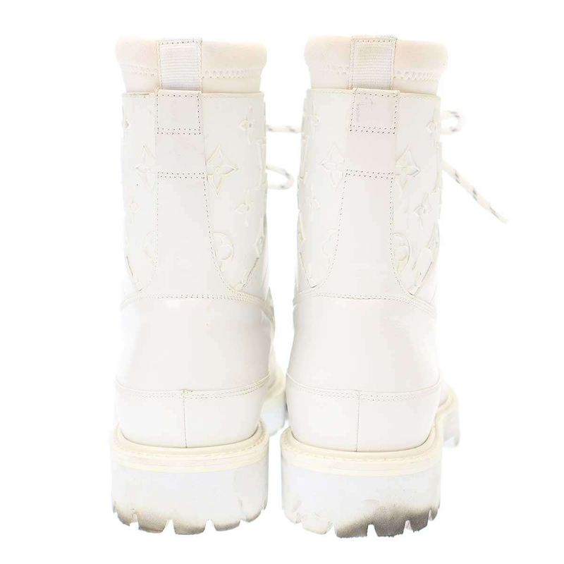 Louis Vuitton 20ss Landscape Line Monogram Boots 7 White 7
