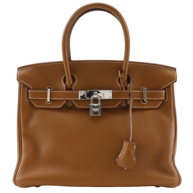 Hermes Birkin 30 Togo Gold Brown □L Ladies Handbag