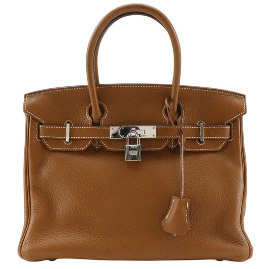 Hermes Birkin 30 Togo Gold Brown □L Ladies Handbag