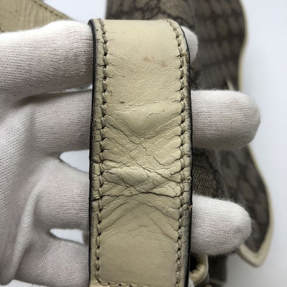 Gucci 201732 Shoulder Bag Messenger Bag GG Supreme Leather Beige Women Men