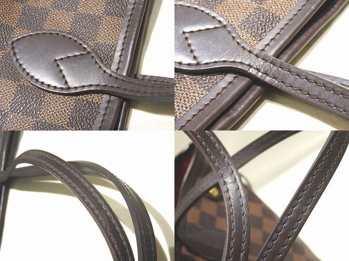 Still Louis Vuitton Neverfull PM Tote Bag With Pouch N41359 Damier Ebène Brown