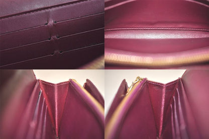 Louis Vuitton Vernis Portefeuille Sarah Wallet Purple M93577 LV 2996n