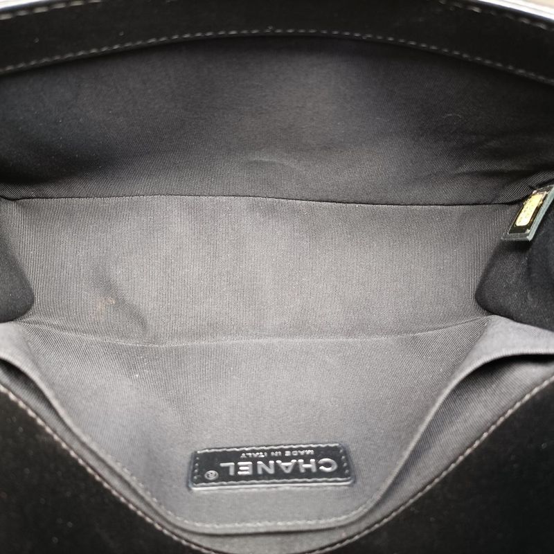 Chanel Boy Chanel Black Lamb Skin A6708619140188