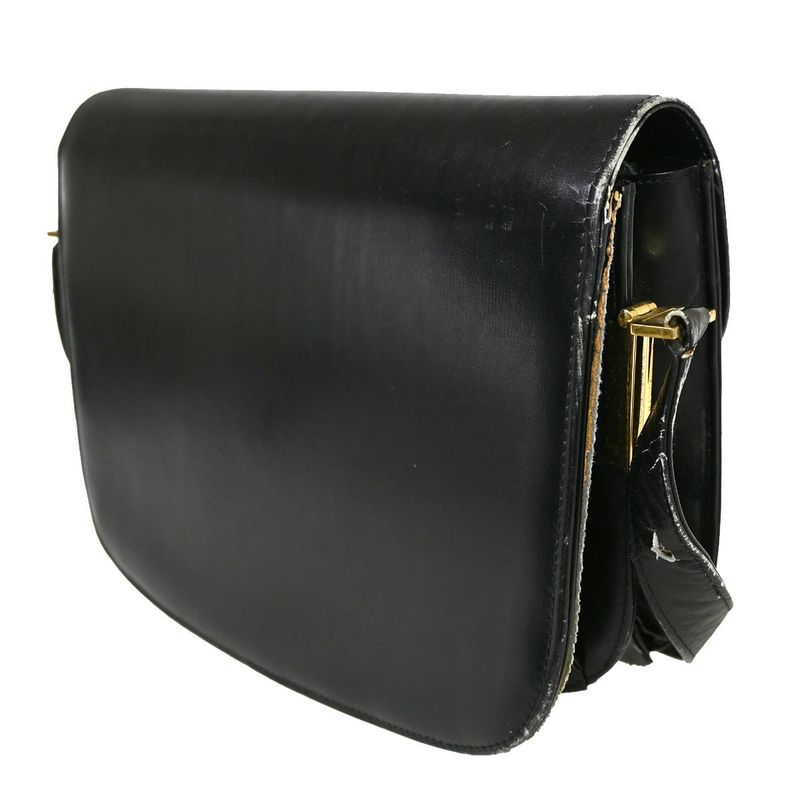 Celine Carriage Shoulder Bag Leather Black 67fa291