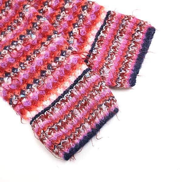 Chanel 22a Silk Blend Alpaca Mohair Knit Cardigan P73014k10502 Pink 36
