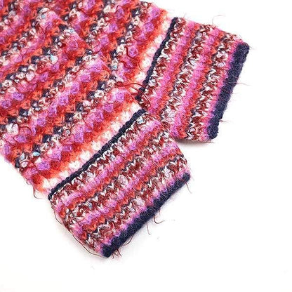 Chanel 22a Silk Blend Alpaca Mohair Knit Cardigan P73014k10502 Pink 36