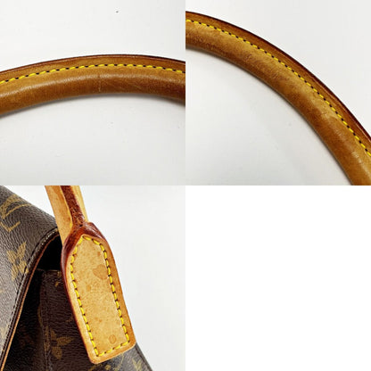 Louis Vuitton Monogram Mini Looping M51147 Brown Handbag Ladies Gold Hardware