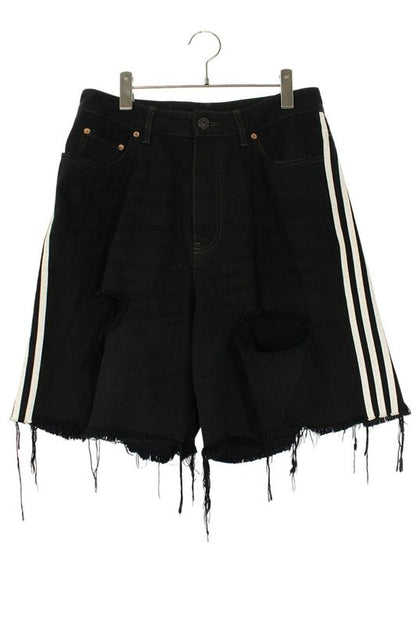 Balenciaga X Adidas 724840 Tnw54 Sideline Baggy Denim Half Pants Men's XS