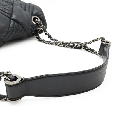 Chanel Coco Mark Chain Shoulder Shoulder Bag Tote Bag Quilted Leather Black