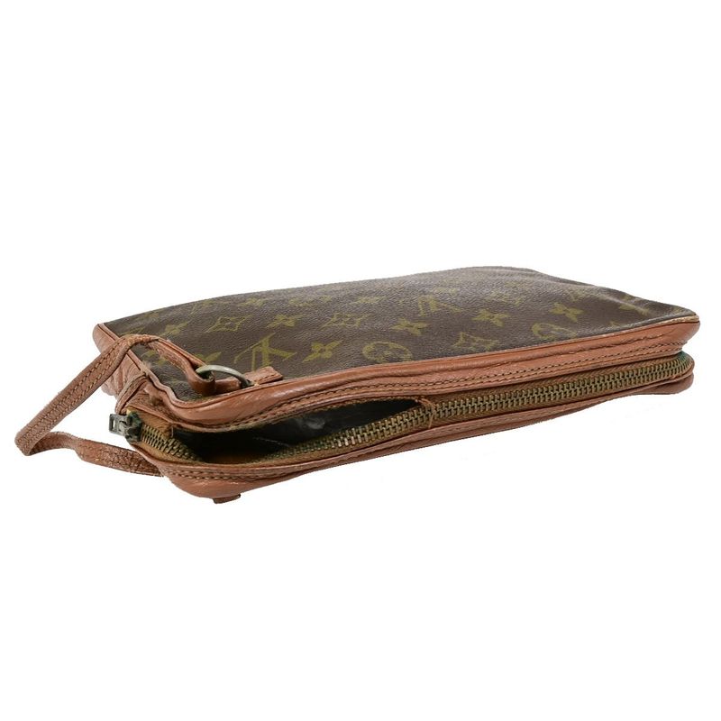 Louis Vuitton Clutch Bag Pochette Sport Monogram Second Bag Brown 01bs073