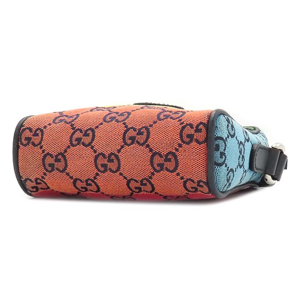 Gucci Shoulder Bag GG Mini GG Canvas Multicolor Silver Hardware 658659