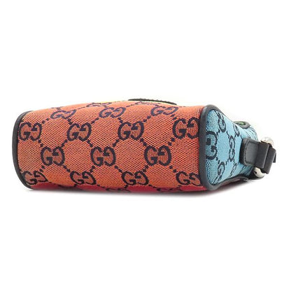 Gucci Shoulder Bag GG Mini GG Canvas Multicolor Silver Hardware 658659