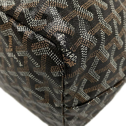 Goyard Tote Bag Saint Louis PM Black×brown Leather