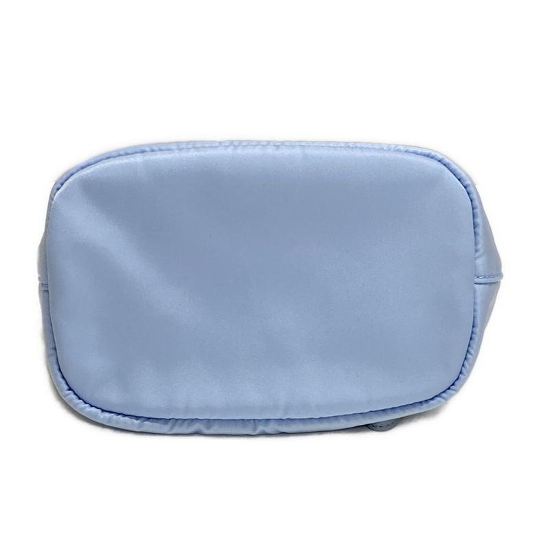 Prada Pouch - Light Blue Drawstring Shape Leather