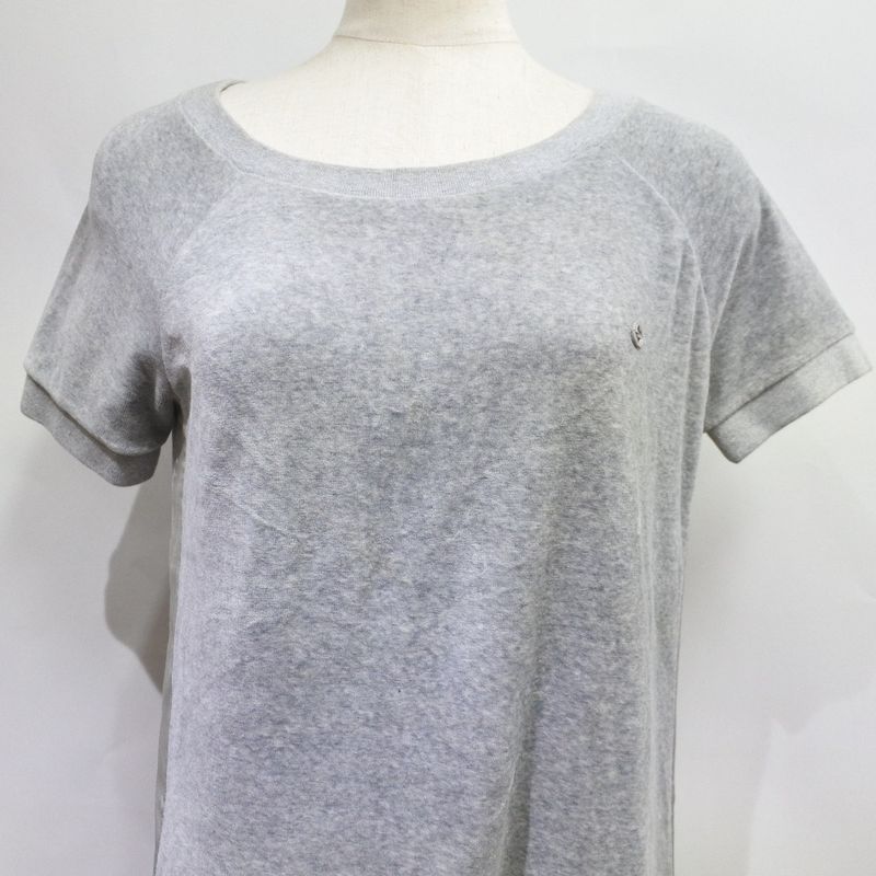 Gucci Sideline 324467 X5279 Velour Gray Women's Dress