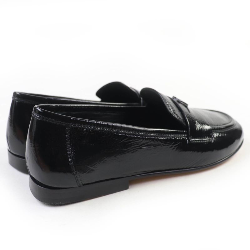 Louis Vuitton Soho Line Patent Leather Loafer Black 35.5 With Box And Storage