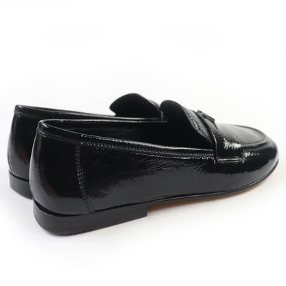 Louis Vuitton Soho Line Patent Leather Loafer Black 35.5 With Box And Storage