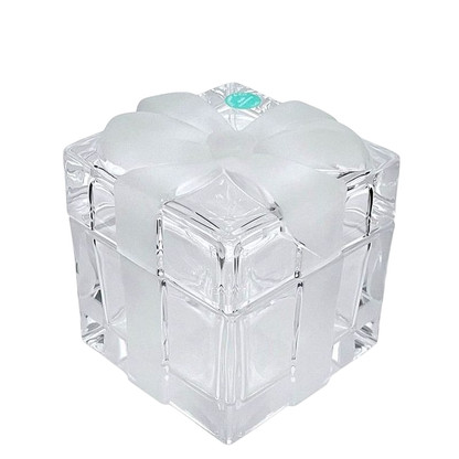 Tiffany & Co Box Clear Bow Never Used Excellent Condition Ribbon Crystal Glass