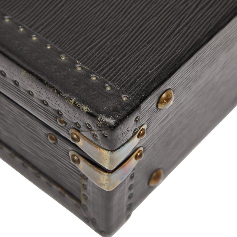 Louis Vuitton Epi President Briefcase Business Bag M54212 Black Leather Men's