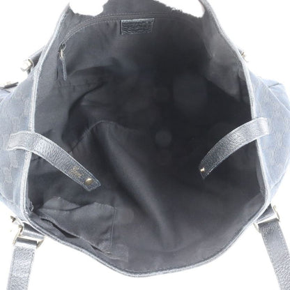 Gucci GG Canvas Abby Leather Tote Bag Shoulder Hand 130736 Black Women's ERE