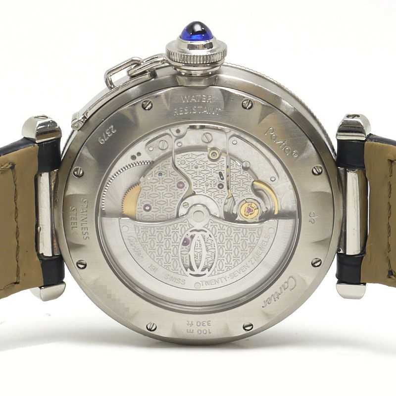 Cartier W3104055 Pasha Grid Silver Dial Men's