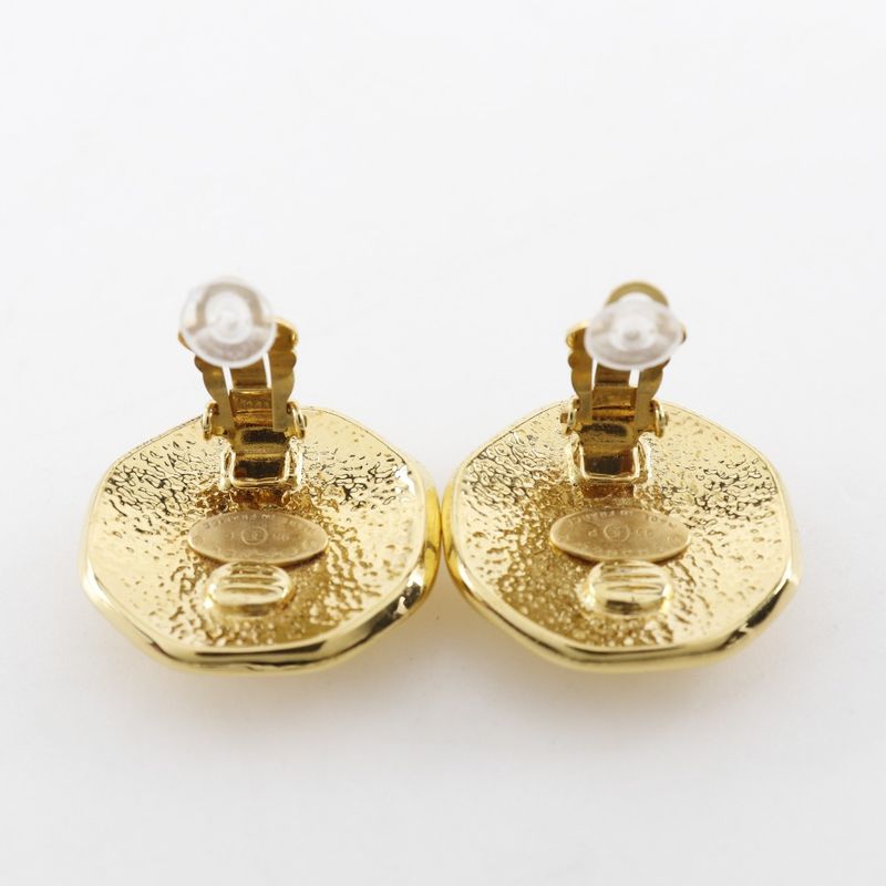 Chanel Coco Mark Vintage Gold Plated 95P Ladies 25.5g Earring