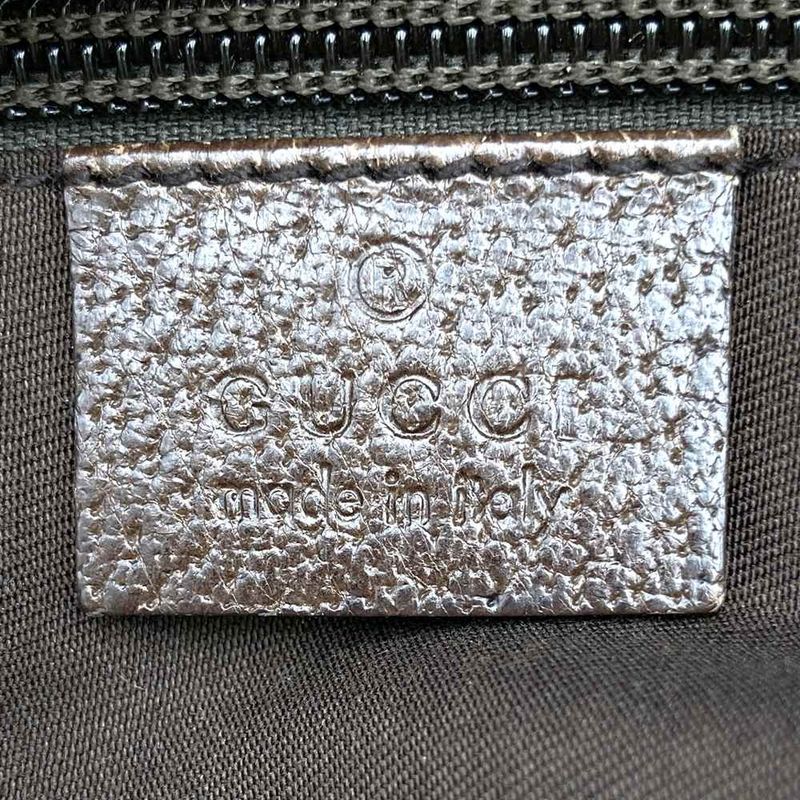 Gucci 131229 Handbag Beige And Brown GG Canvas Sherry Line Ladies Men