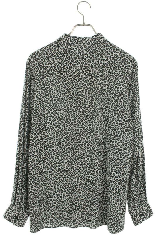 Celine 2c268900h Hawaiian Loose Leopard Print Long Sleeve Shirt Men 39