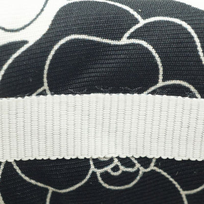 Chanel Headband Camellia 100% Silk Headband White Black Accessories