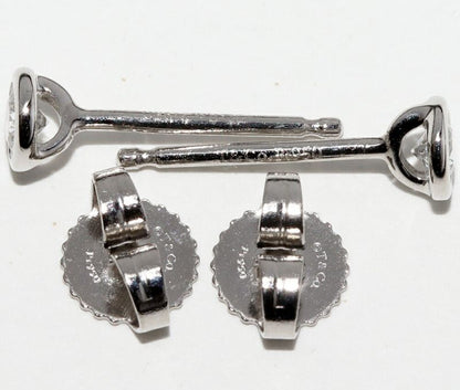 Tiffany & Co Earrings Pt950 Diamond 2P (016ct) Elsa Peretti By-the-yard Earrings