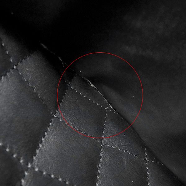 Chanel Tote Bag Cambon Line Medium Leather Enamel Black Silver Hardware Black