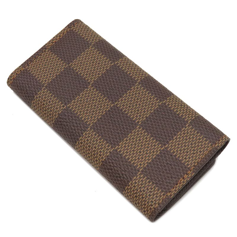 Louis Vuitton Key Case Multicles 4 Damier Canvas Damier Ebene Gold Hardware