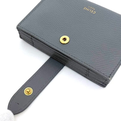 Celine Card Case Accordion Card F21339 Gray Excellent Condition