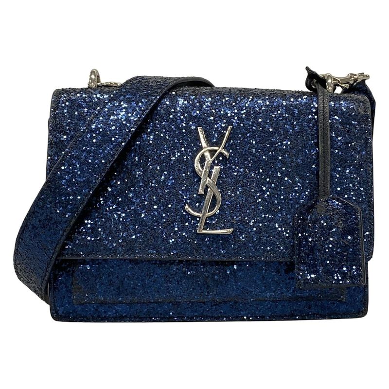 Saint Laurent Paris Shoulder Bag Sunset Small 449454 Blue