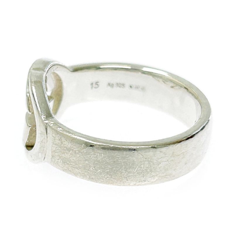Gucci Silver Interlocking G Ring 5.4g 925 Engraved 304649 Ring with Box