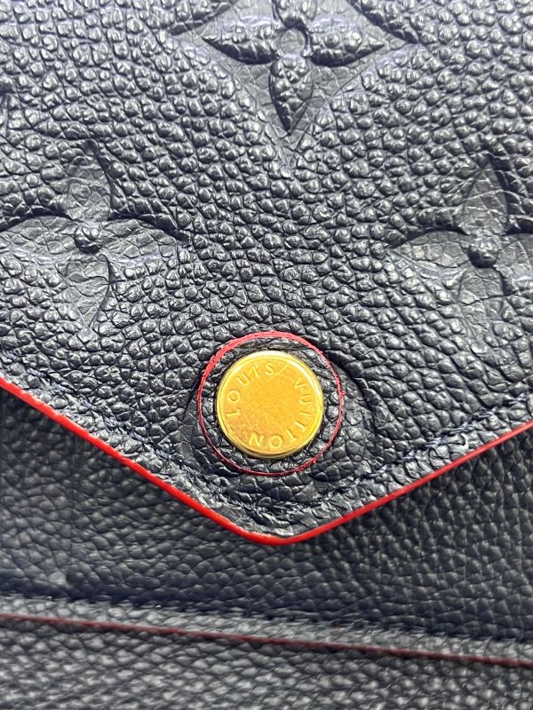 Louis Vuitton Wallet Monogram Empreinte Trifold Wallet Navy Leather M64577