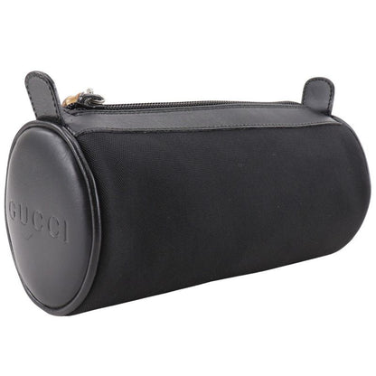 Gucci Bamboo Nylon Canvas Black Unisex Pouch