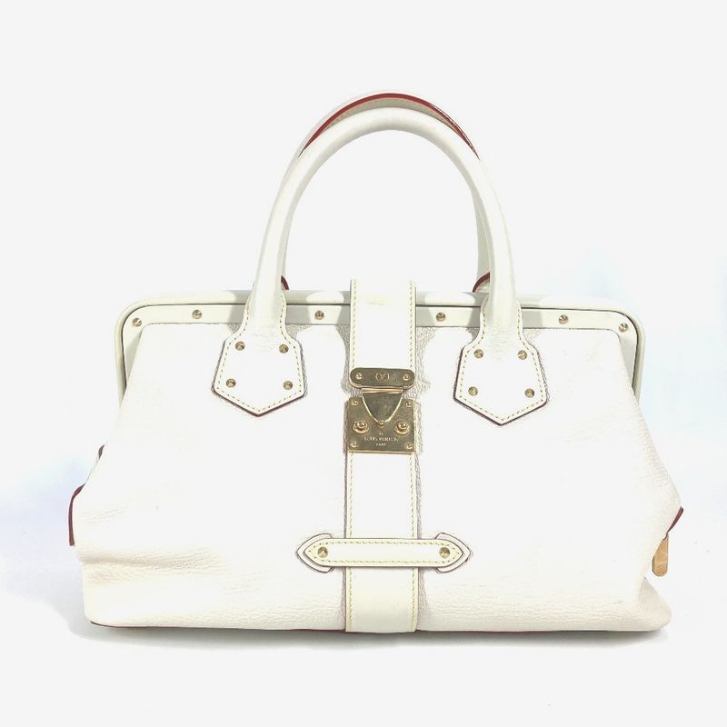 Louis Vuitton Handbag Angenieux PM M91811 Suhari Leather White