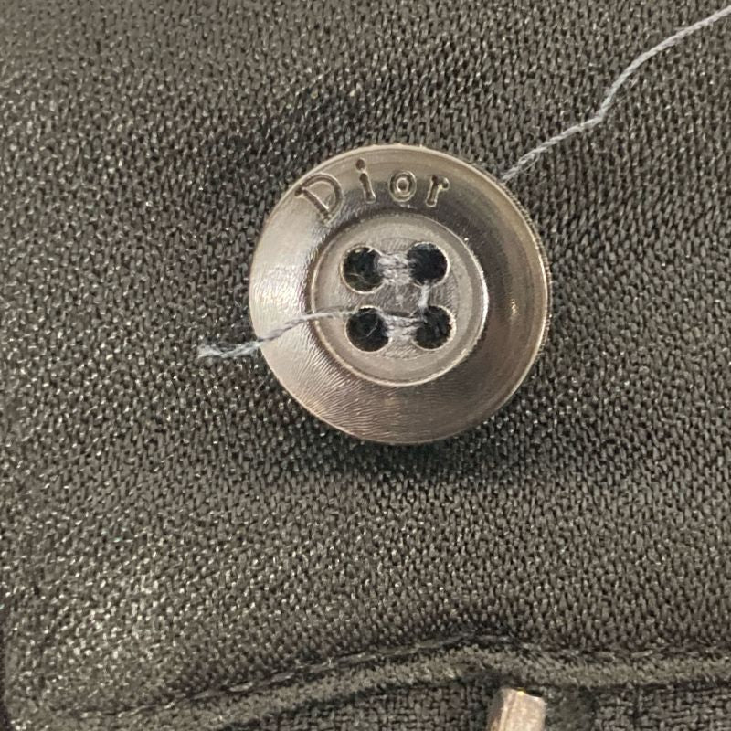 Christian DIOR 4a12044130 Black Acetate Pants 36