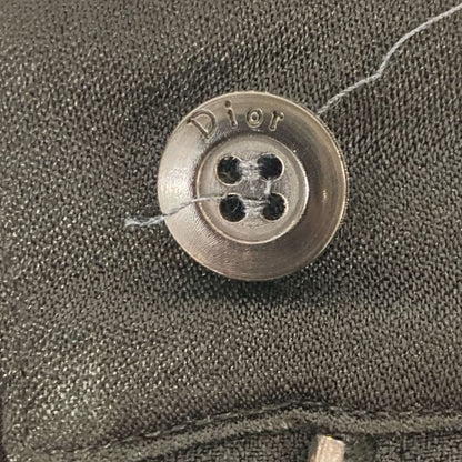 Christian DIOR 4a12044130 Black Acetate Pants 36