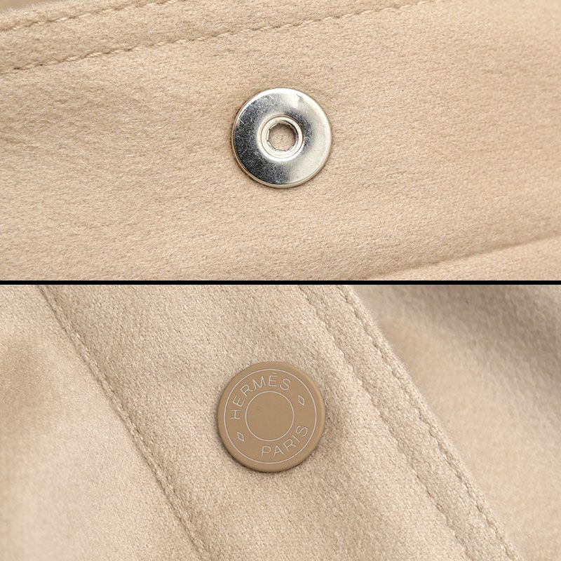 Hermes Cashmere Cape Coat Gilet 38 Beige Poncho