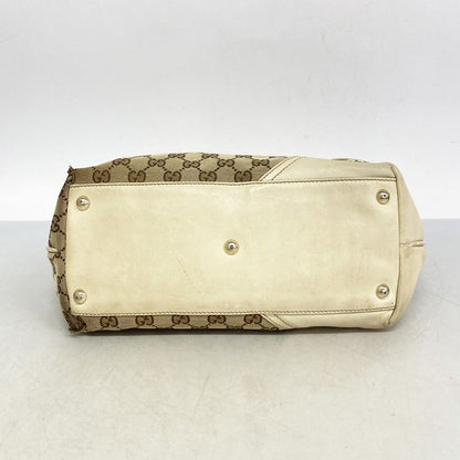 Gucci Tote Bag GG Canvas 169946 Canvas Brown Chien Pan Gold Hardware Women's