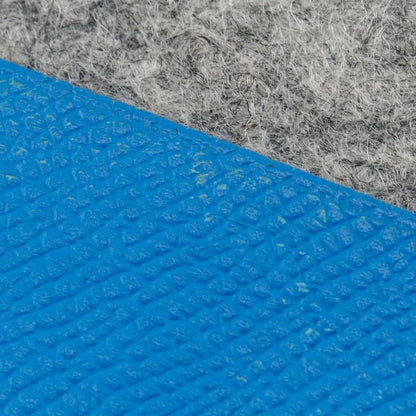 Hermes Toudou 37 Felt And Vaux Epson Blue Zanzibar Blue/gray A Unisex Clutch Bag