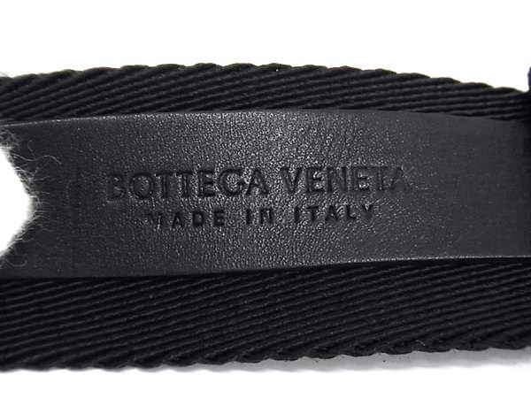 Bottega Veneta Nylon Canvas Silver Hardware Belt Men's Women's Black Series