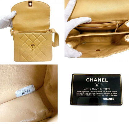 Chanel Diana Flap Turnlock 5th Matelasse Handbag Bag Cabasn Brand Beige Women