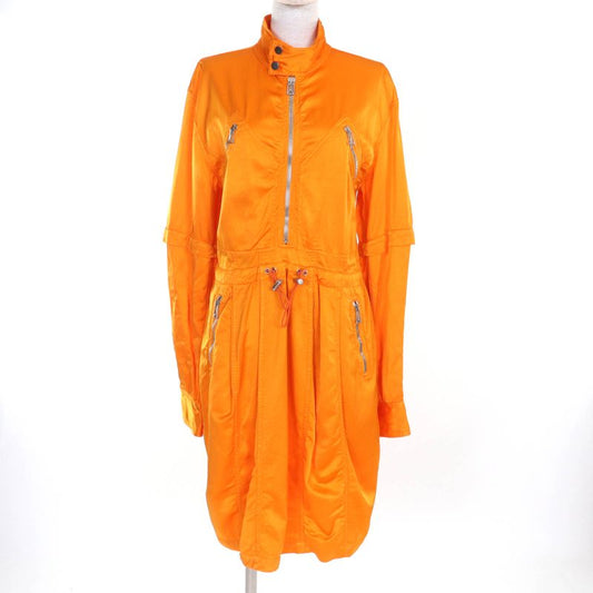 Bottega Veneta 2021 682062 Fluid Satin Utility Dress With Waist